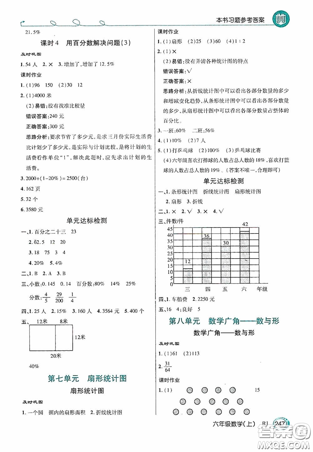 開明出版社2020萬向思維倍速學(xué)習(xí)法六年級(jí)數(shù)學(xué)上冊(cè)人教版答案