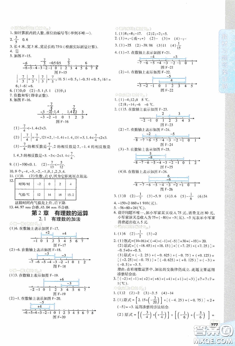 北京出版集團公司2020萬向思維倍速學習法七年級數學上冊浙教版答案