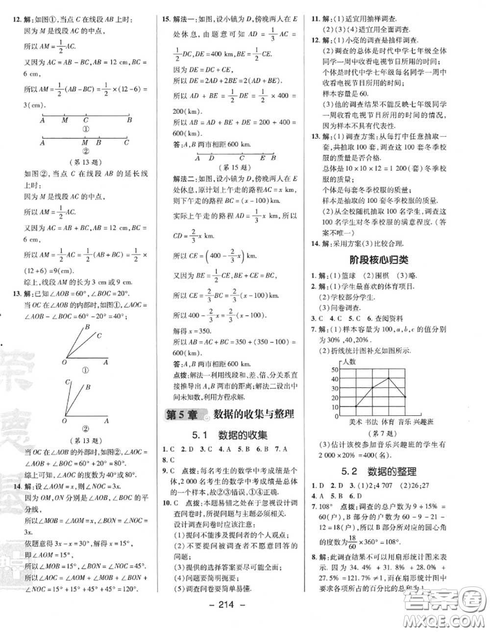 榮德基2020秋新版綜合應(yīng)用創(chuàng)新題典中點(diǎn)七年級(jí)數(shù)學(xué)上冊(cè)滬科版答案