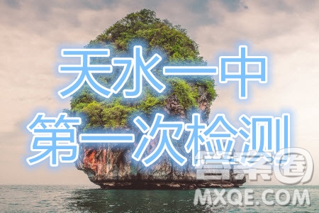 2021屆甘肅天水一中高三第一次檢測考試文理數(shù)試題及答案