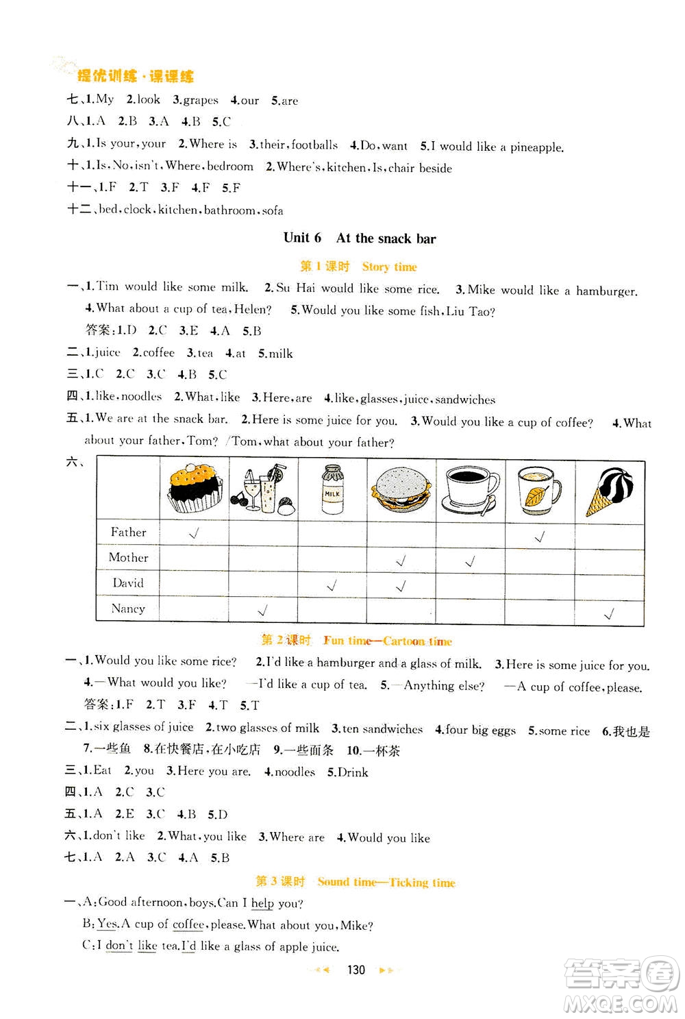 2020秋金鑰匙提優(yōu)訓(xùn)練課課練四年級(jí)上冊(cè)數(shù)學(xué)國(guó)標(biāo)江蘇版參考答案