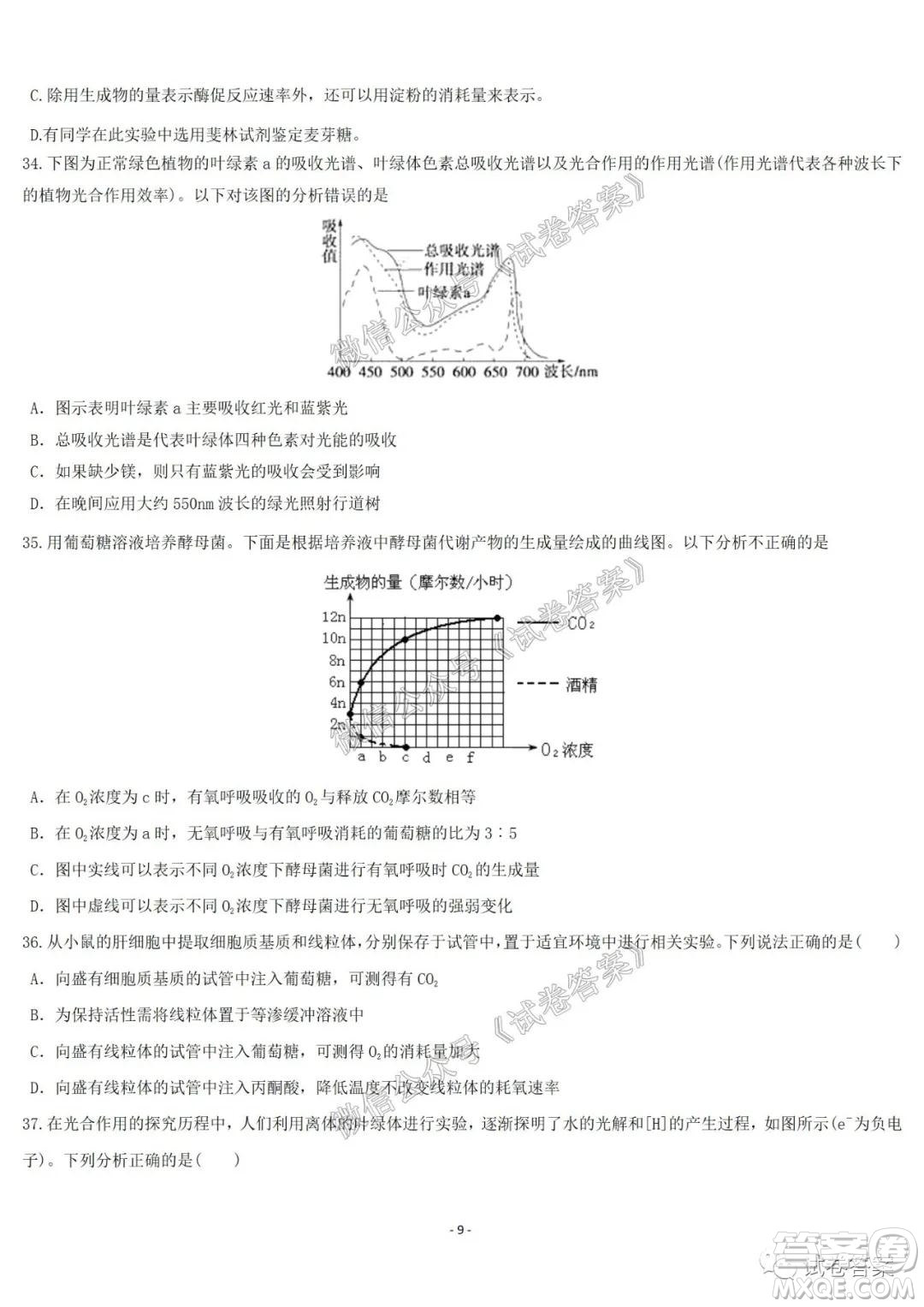 哈爾濱市第六中學(xué)2021屆開學(xué)階段性總結(jié)高三生物試題及答案