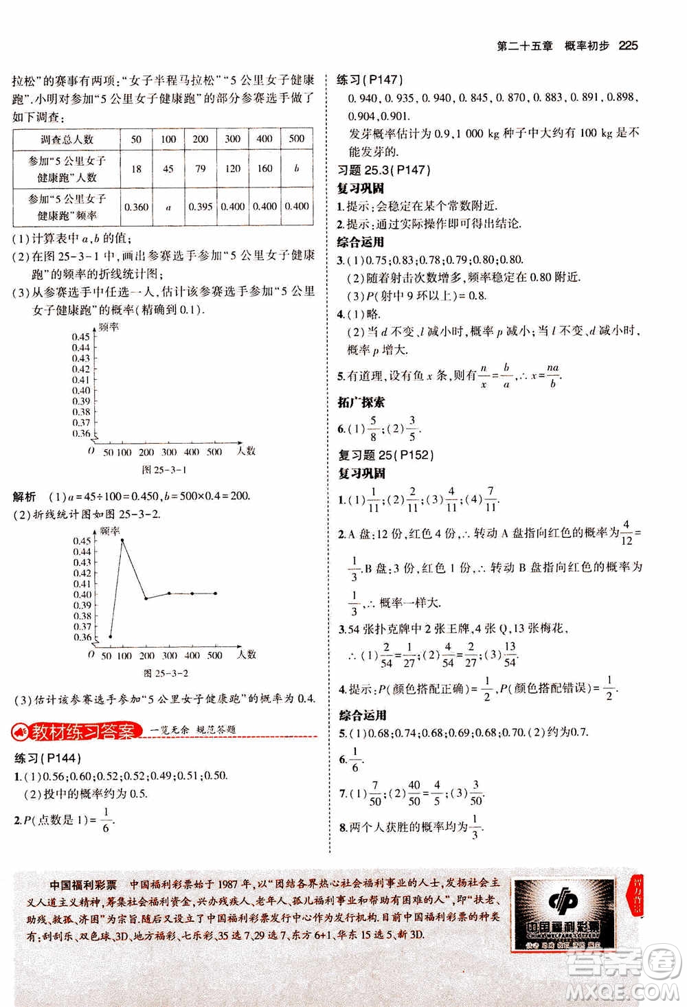 2021版初中同步5年中考3年模擬全解版初中數(shù)學(xué)九年級(jí)上冊(cè)人教版參考答案