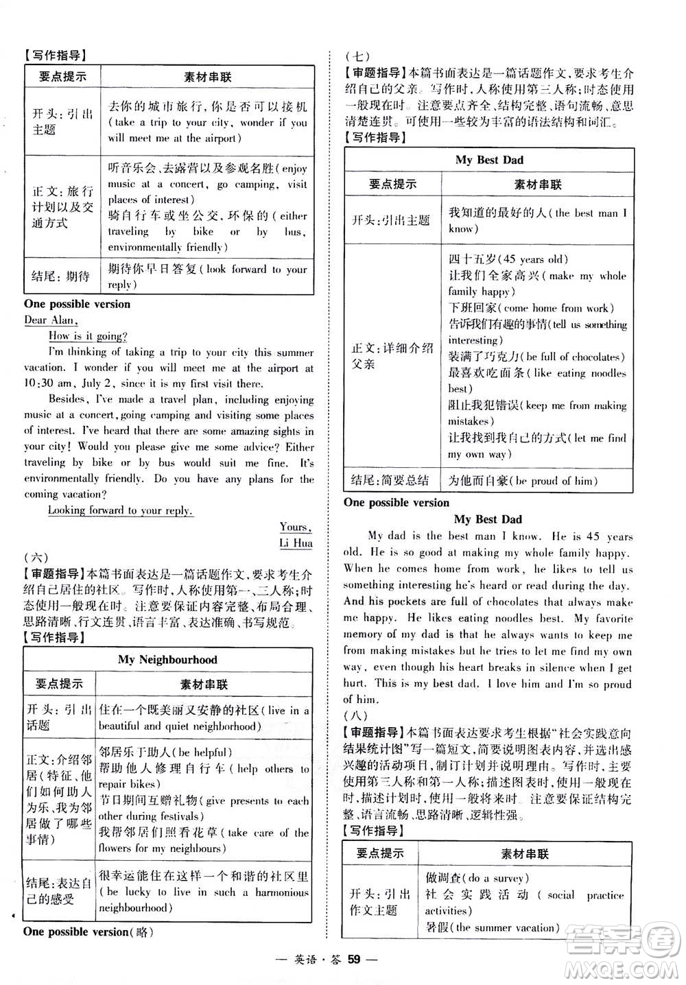 2021中考復習使用天利38套全國各省市中考真題?？蓟A題英語參考答案