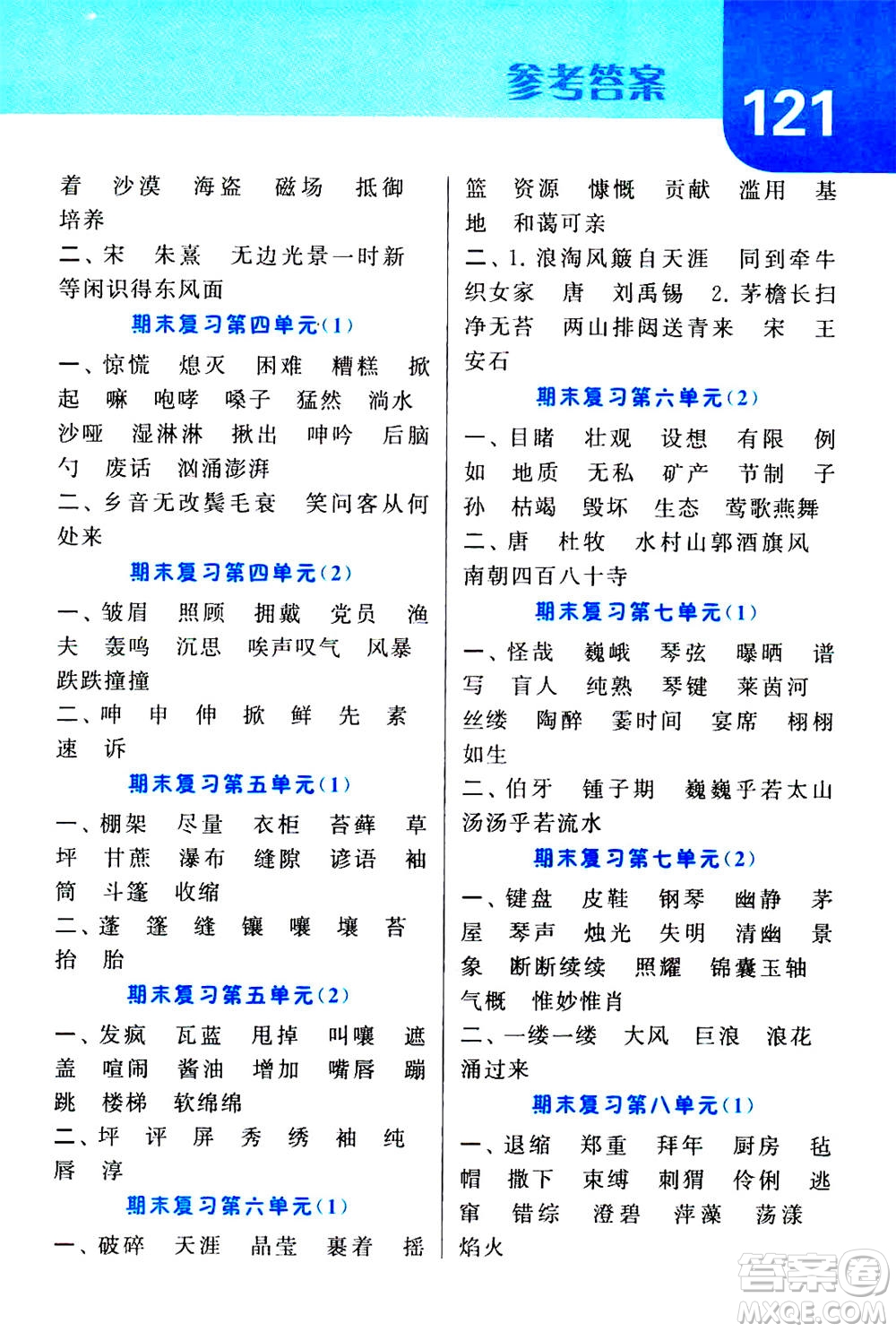 寧夏人民教育出版社2020年經綸學典默寫達人六年級上冊英語RJ人教版答案