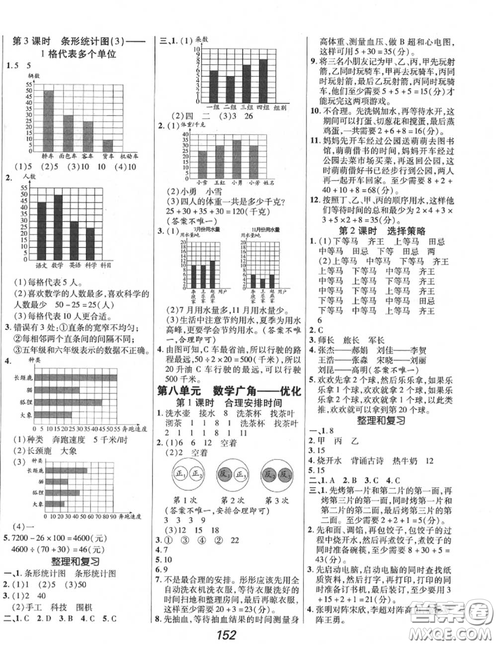 2020年秋全優(yōu)課堂考點(diǎn)集訓(xùn)與滿(mǎn)分備考四年級(jí)數(shù)學(xué)上冊(cè)人教版答案