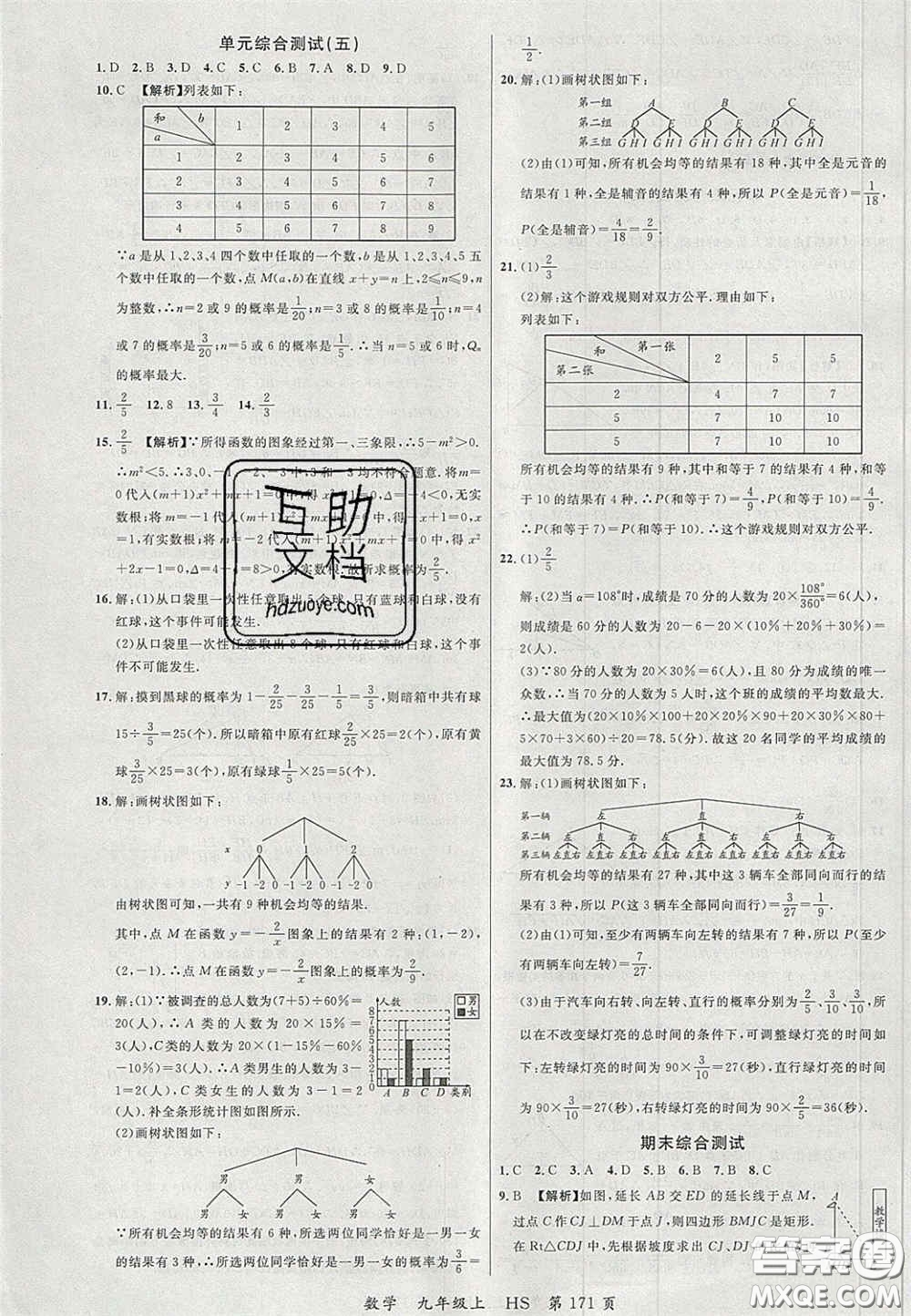 延邊大學出版社2020秋品至教育一線課堂九年級數(shù)學上冊華師大版答案