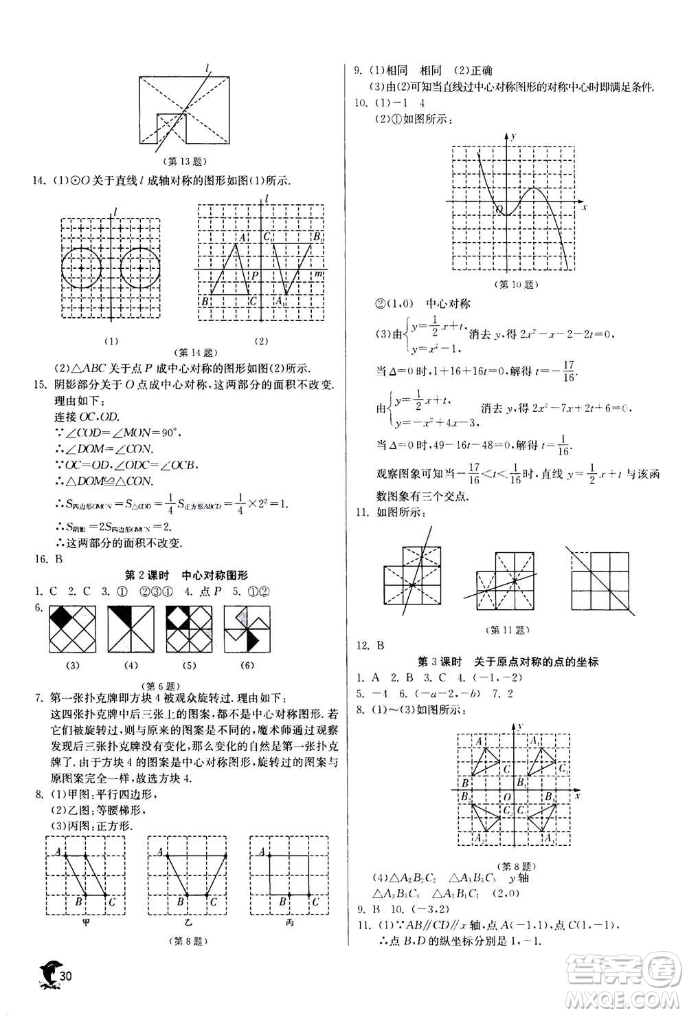 江蘇人民出版社2020年實驗班提優(yōu)訓(xùn)練九年級上數(shù)學(xué)RMJY人教版答案