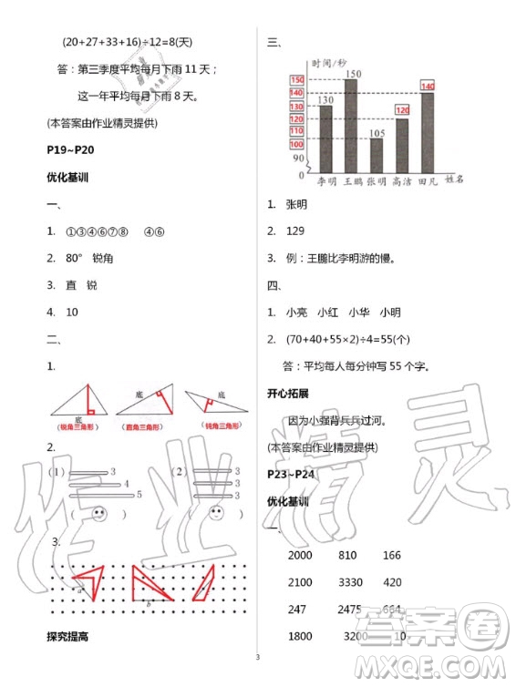 廣東科技出版社2020年暑假學(xué)習(xí)樂(lè)園四年級(jí)語(yǔ)數(shù)外合訂本答案