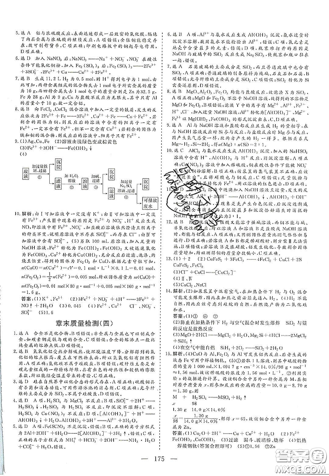 2020三維設(shè)計(jì)高中新課標(biāo)同步課堂化學(xué)必修1魯科版答案