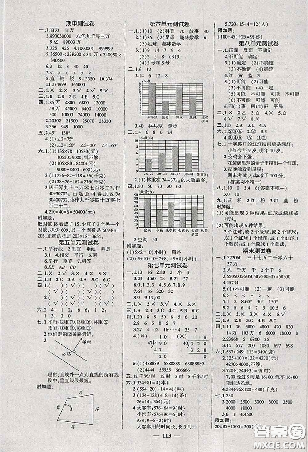 狀元成才路2020秋創(chuàng)優(yōu)作業(yè)100分導(dǎo)學(xué)案四年級數(shù)學(xué)上冊西師版答案