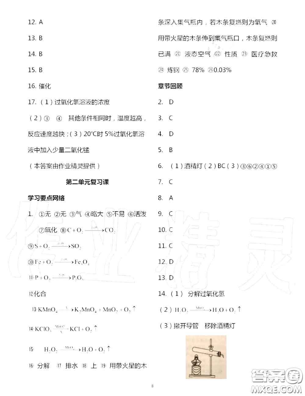 大象出版社2020年基礎(chǔ)訓(xùn)練九年級(jí)化學(xué)全一冊(cè)人教版參考答案