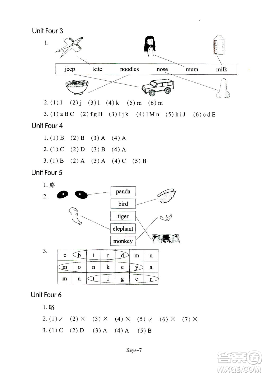 浙江少年兒童出版社2020年每課一練小學(xué)英語三年級上冊R人教版答案