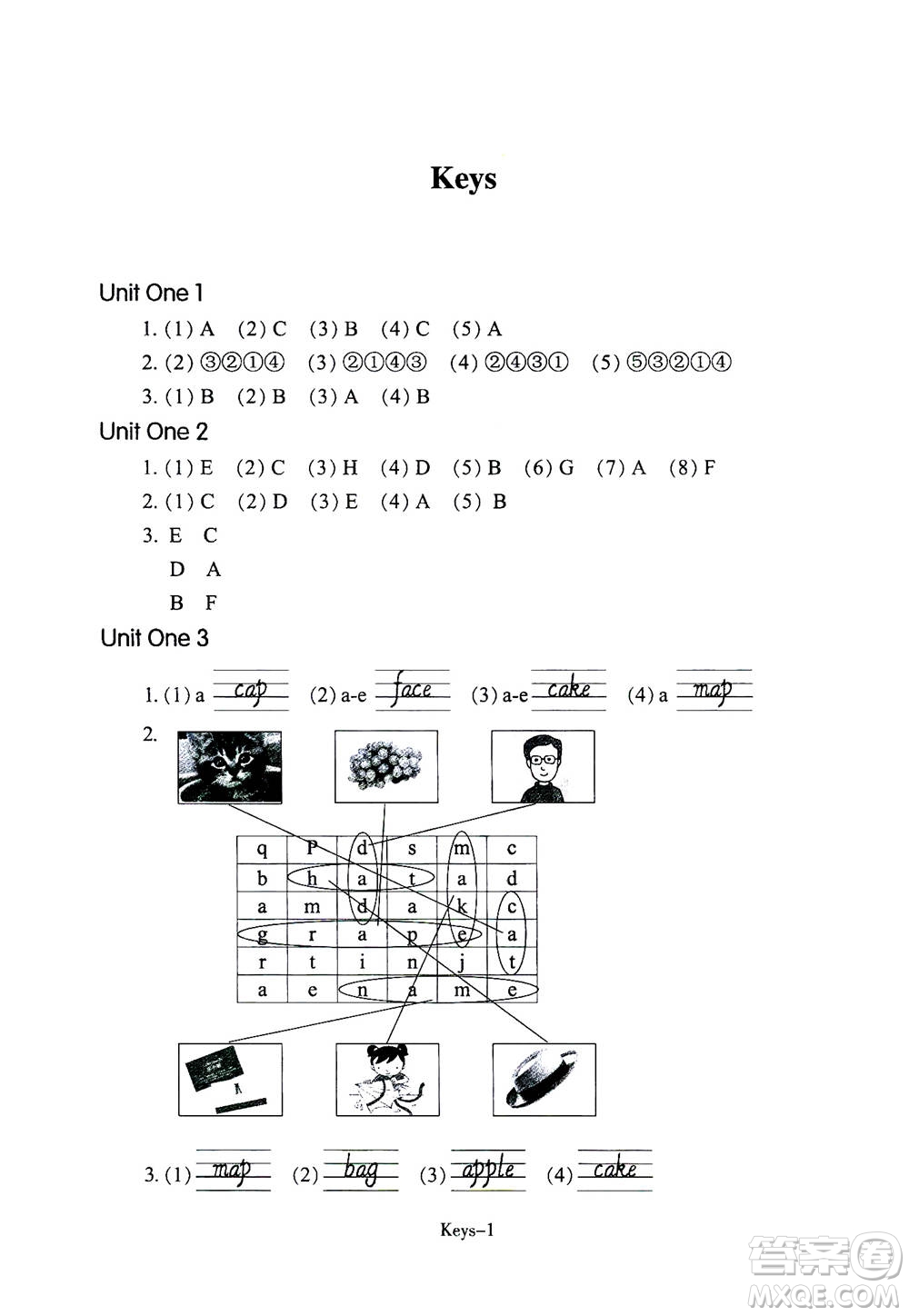 浙江少年兒童出版社2020年每課一練小學(xué)英語四年級上冊R人教版答案