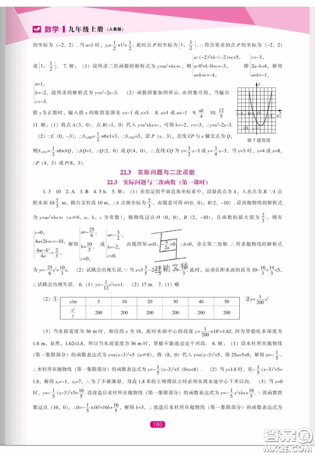 遼海出版社2020新課程能力培養(yǎng)九年級數(shù)學(xué)上冊人教版答案