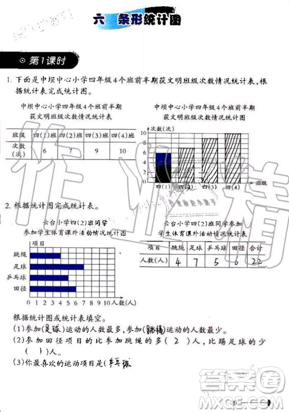 西南師范大學(xué)出版社2020年小學(xué)數(shù)學(xué)同步練習(xí)四年級(jí)上冊(cè)西師大版答案