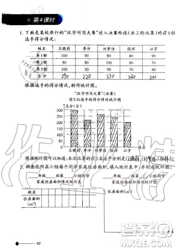 西南師范大學(xué)出版社2020年小學(xué)數(shù)學(xué)同步練習(xí)四年級(jí)上冊(cè)西師大版答案