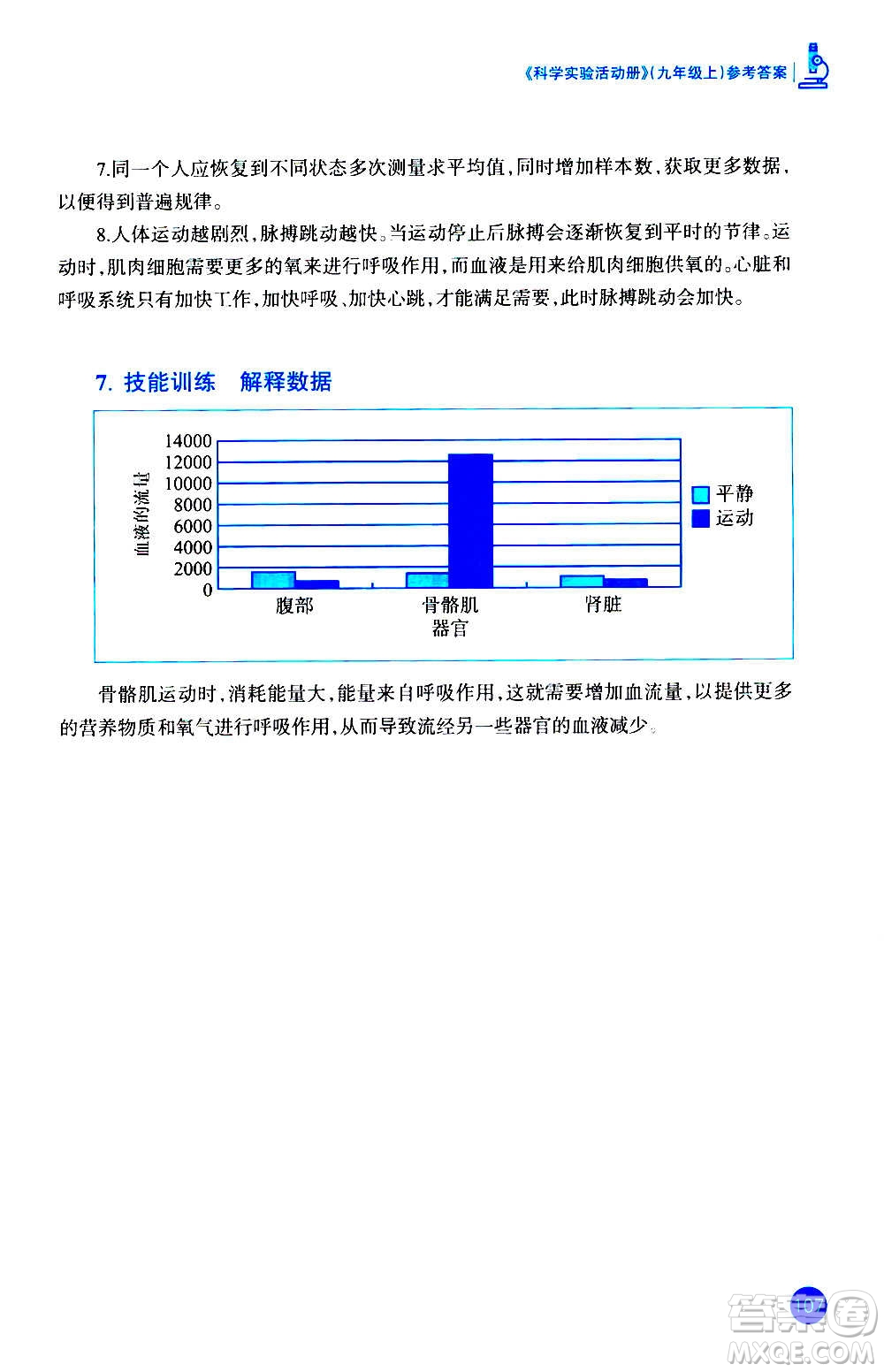 浙江教育出版社2020年科學(xué)實(shí)驗(yàn)活動(dòng)冊九年級上冊ZH浙教版答案