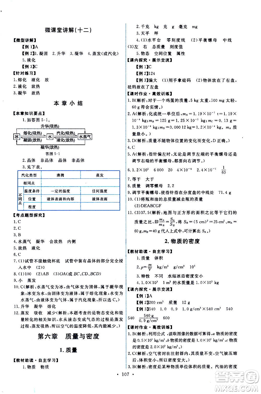 教育科學(xué)出版社2020年能力培養(yǎng)與測試物理八年級上冊教科版答案