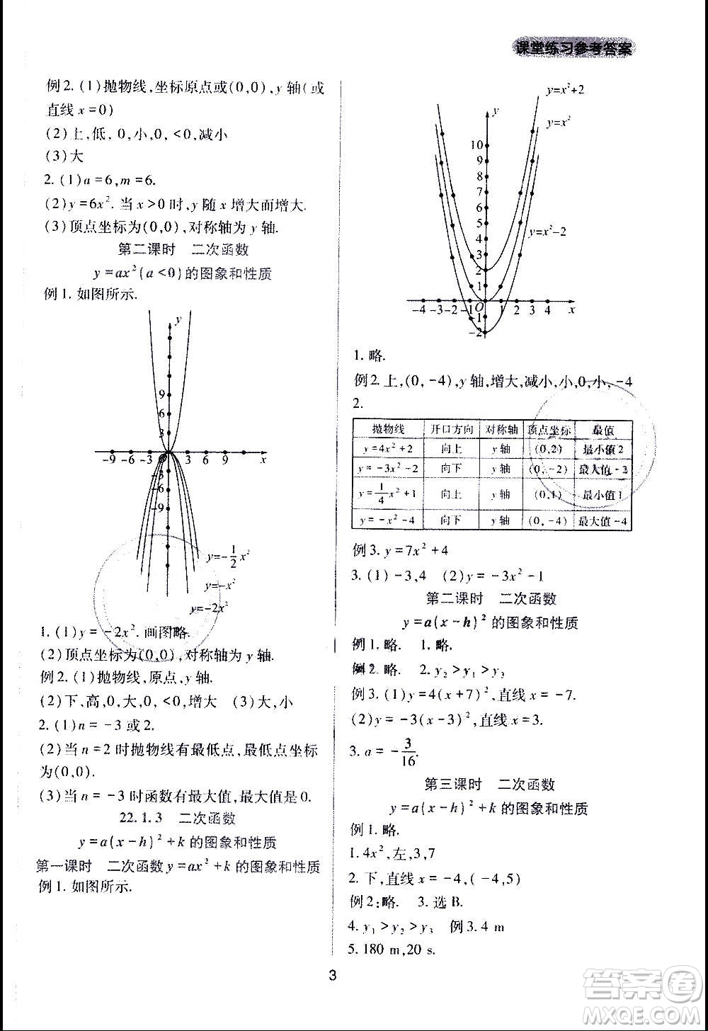 四川教育出版社2020年新課程實踐與探究叢書數(shù)學九年級上冊人教版答案