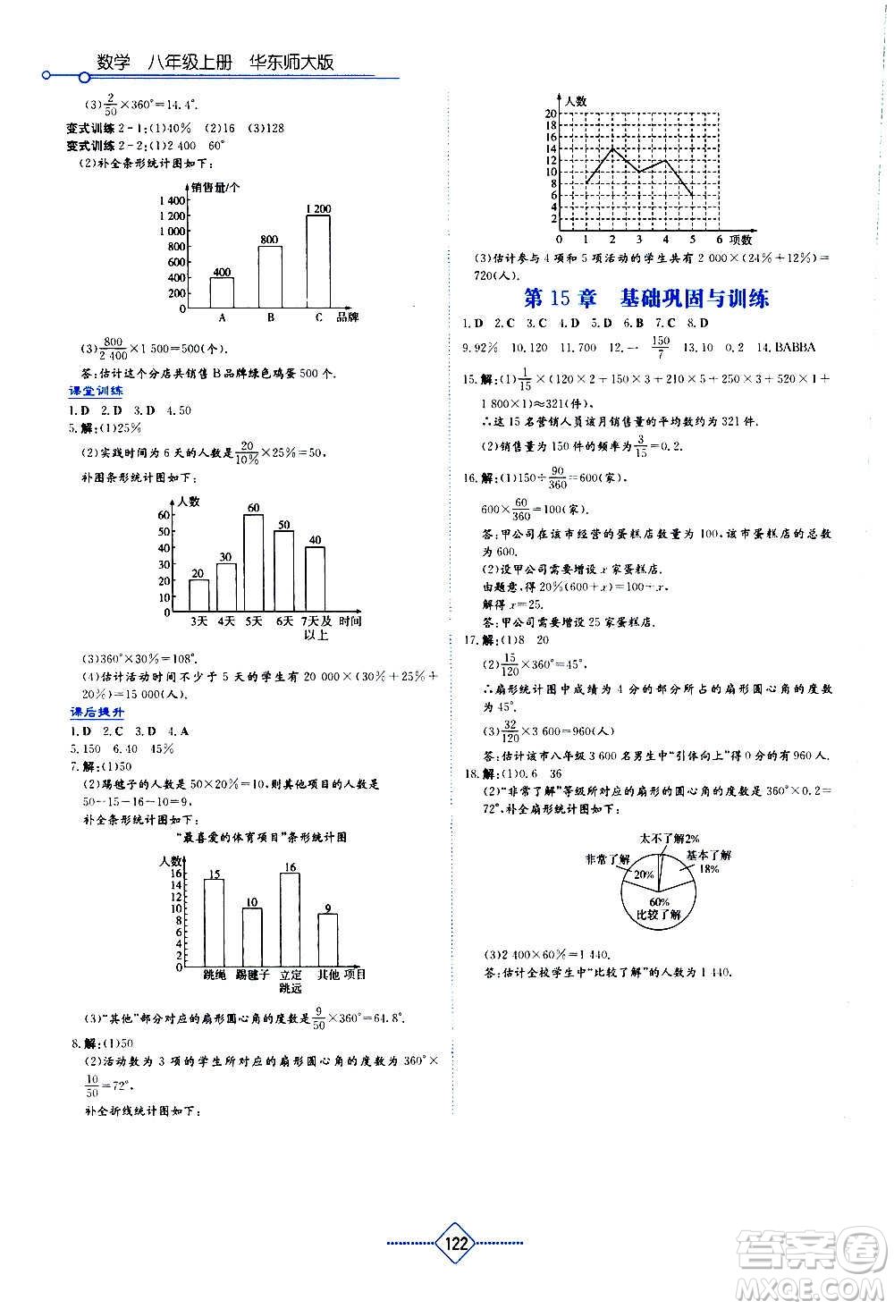 湖南教育出版社2020年學(xué)法大視野數(shù)學(xué)八年級(jí)上冊(cè)華東師大版答案