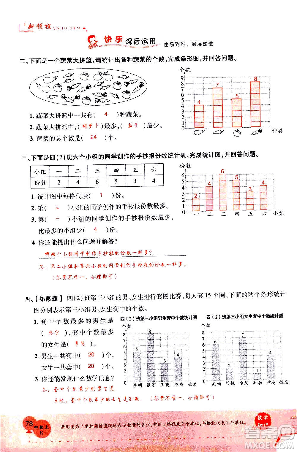 2020年新領(lǐng)程優(yōu)異真卷匯編數(shù)學(xué)四年級上冊R人教版答案