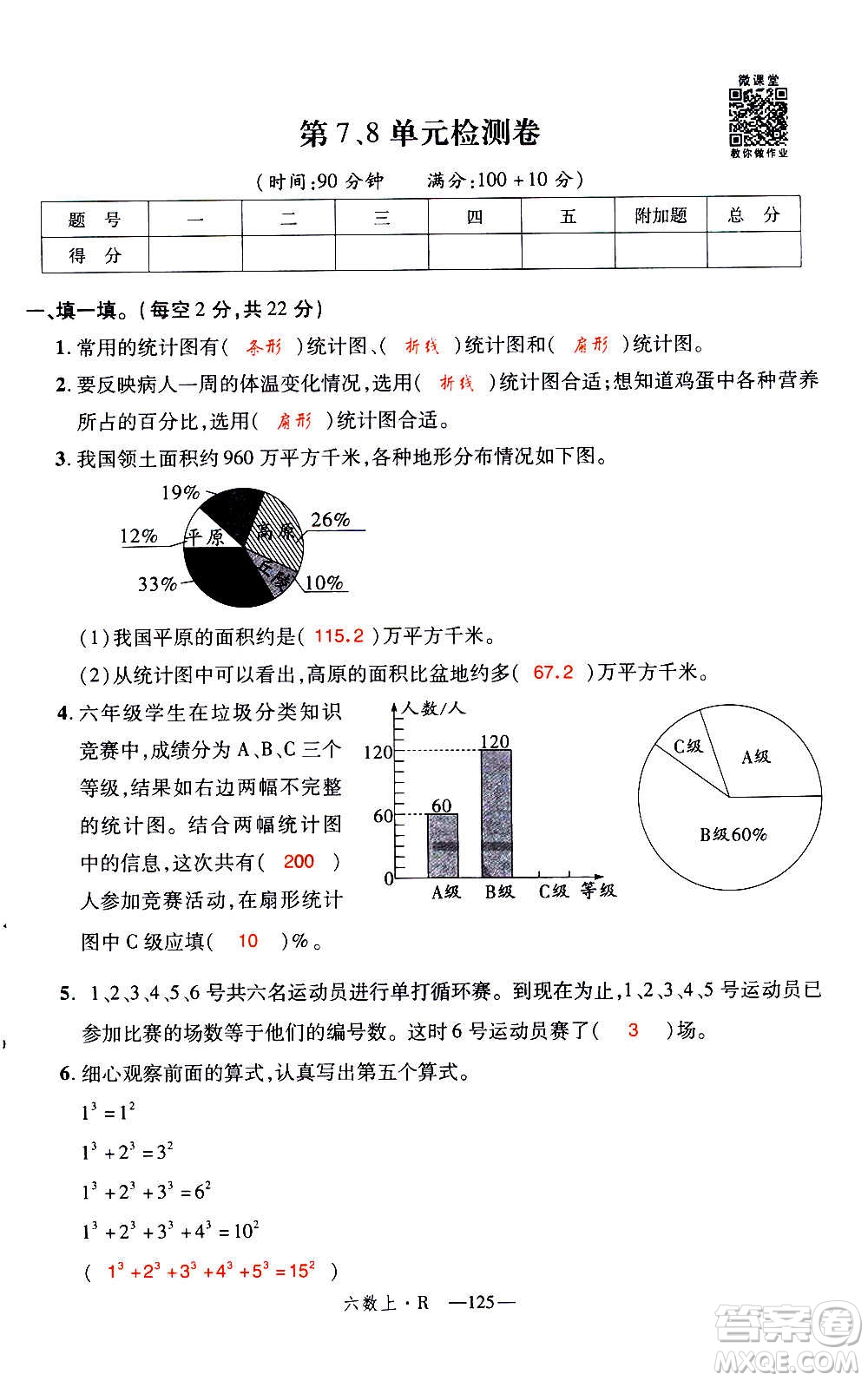 2020年新領(lǐng)程優(yōu)異真卷匯編數(shù)學(xué)六年級上冊R人教版答案