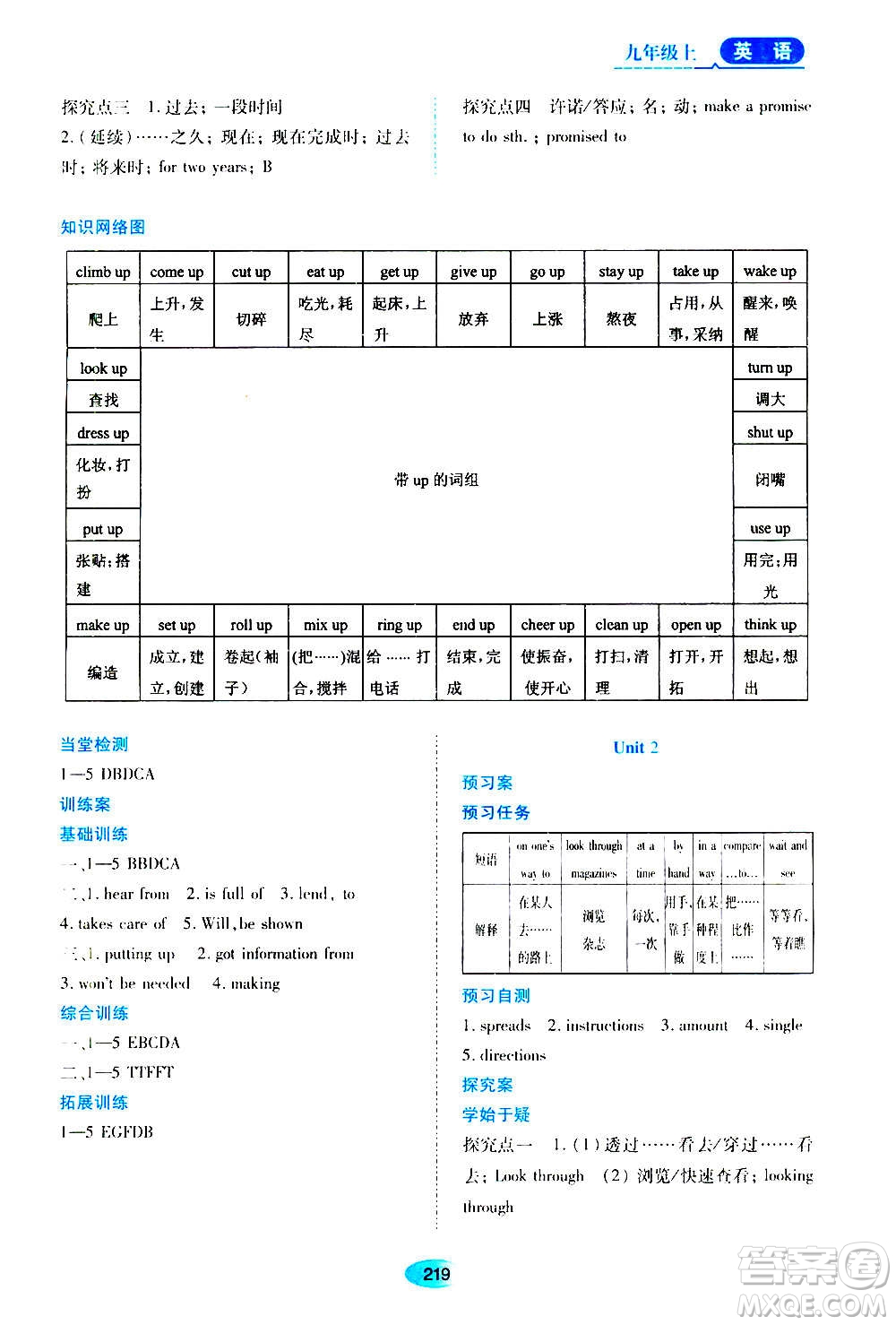 黑龍江教育出版社2020年資源與評(píng)價(jià)英語九年級(jí)上冊外研版參考答案