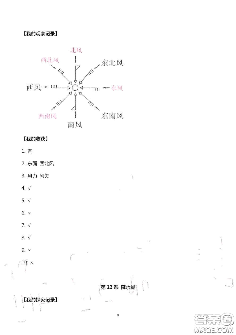 山東美術(shù)出版社2020新課堂同步體驗(yàn)與探究四年級科學(xué)上學(xué)期人教版答案