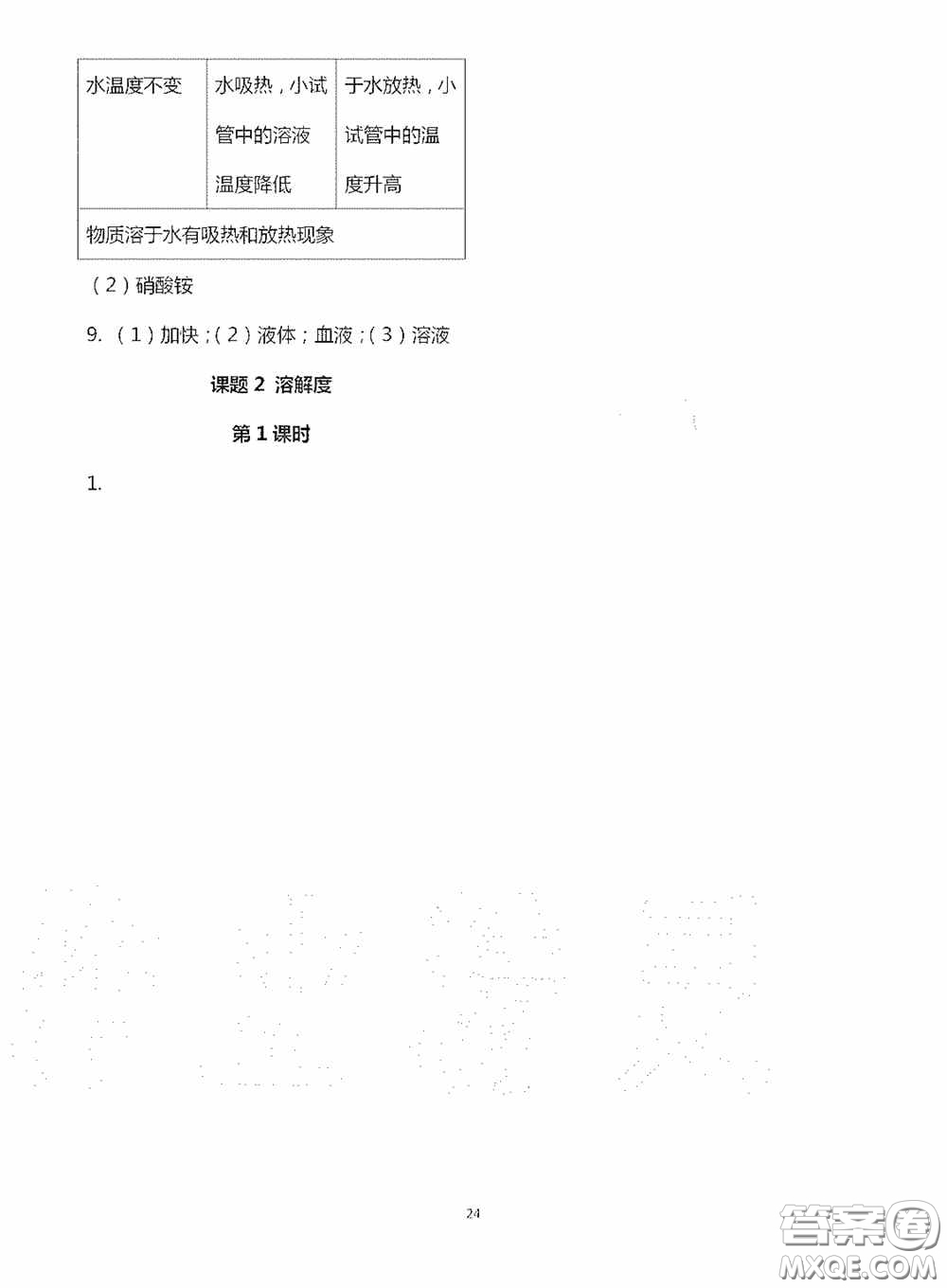 寧夏人民教育出版社2020學(xué)習(xí)之友九年化學(xué)全一冊人教版答案