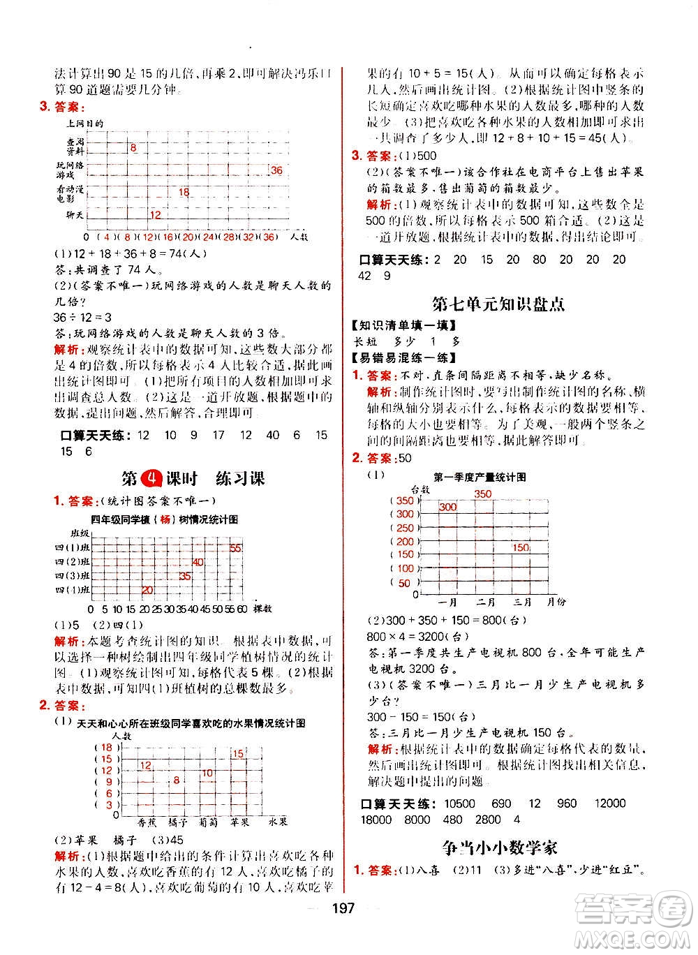 南方出版社2020秋核心素養(yǎng)天天練四年級(jí)上冊(cè)數(shù)學(xué)R人教版答案