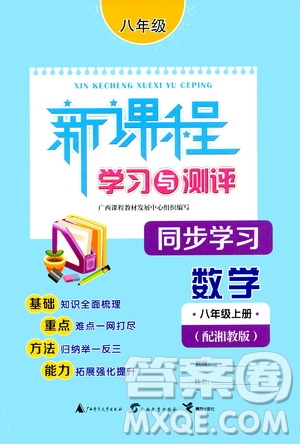 廣西教育出版社2020新課程學(xué)習(xí)與測(cè)評(píng)同步學(xué)習(xí)數(shù)學(xué)八年級(jí)上冊(cè)湘教版答案