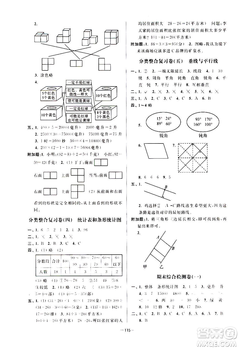 延邊大學(xué)出版社2020江蘇好卷數(shù)學(xué)四年級(jí)上冊(cè)蘇教版答案