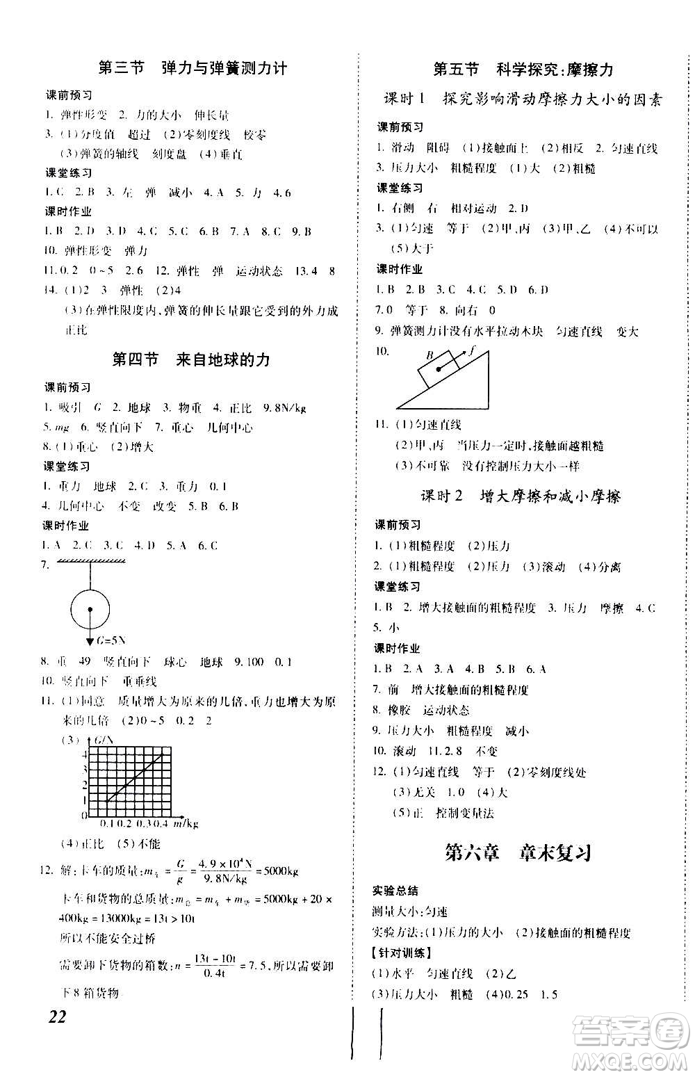 內(nèi)蒙古少年兒童出版社2020本土攻略物理八年級上冊HK滬科版答案