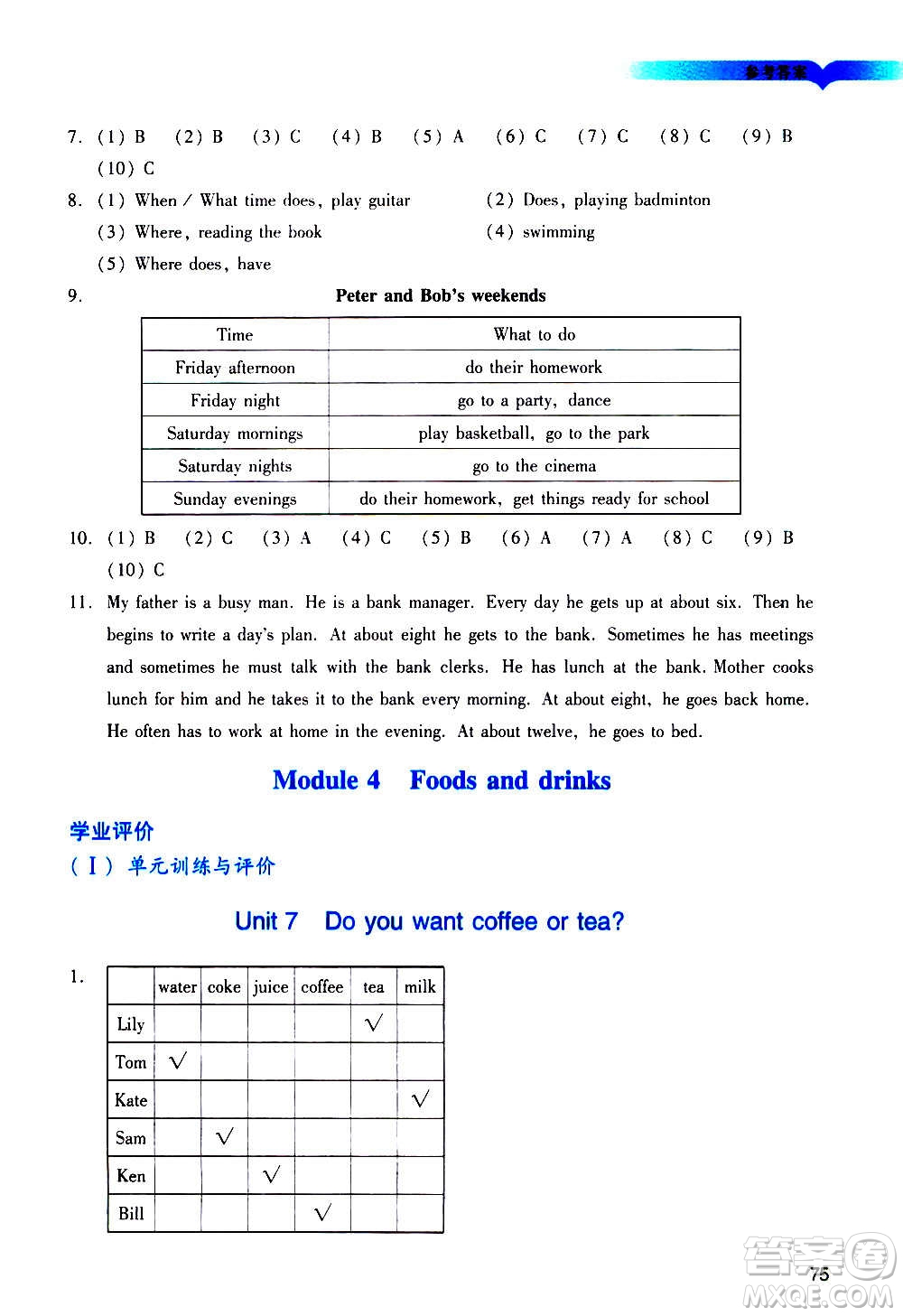 廣州出版社2020陽光學(xué)業(yè)評價英語五年級上冊教科版答案