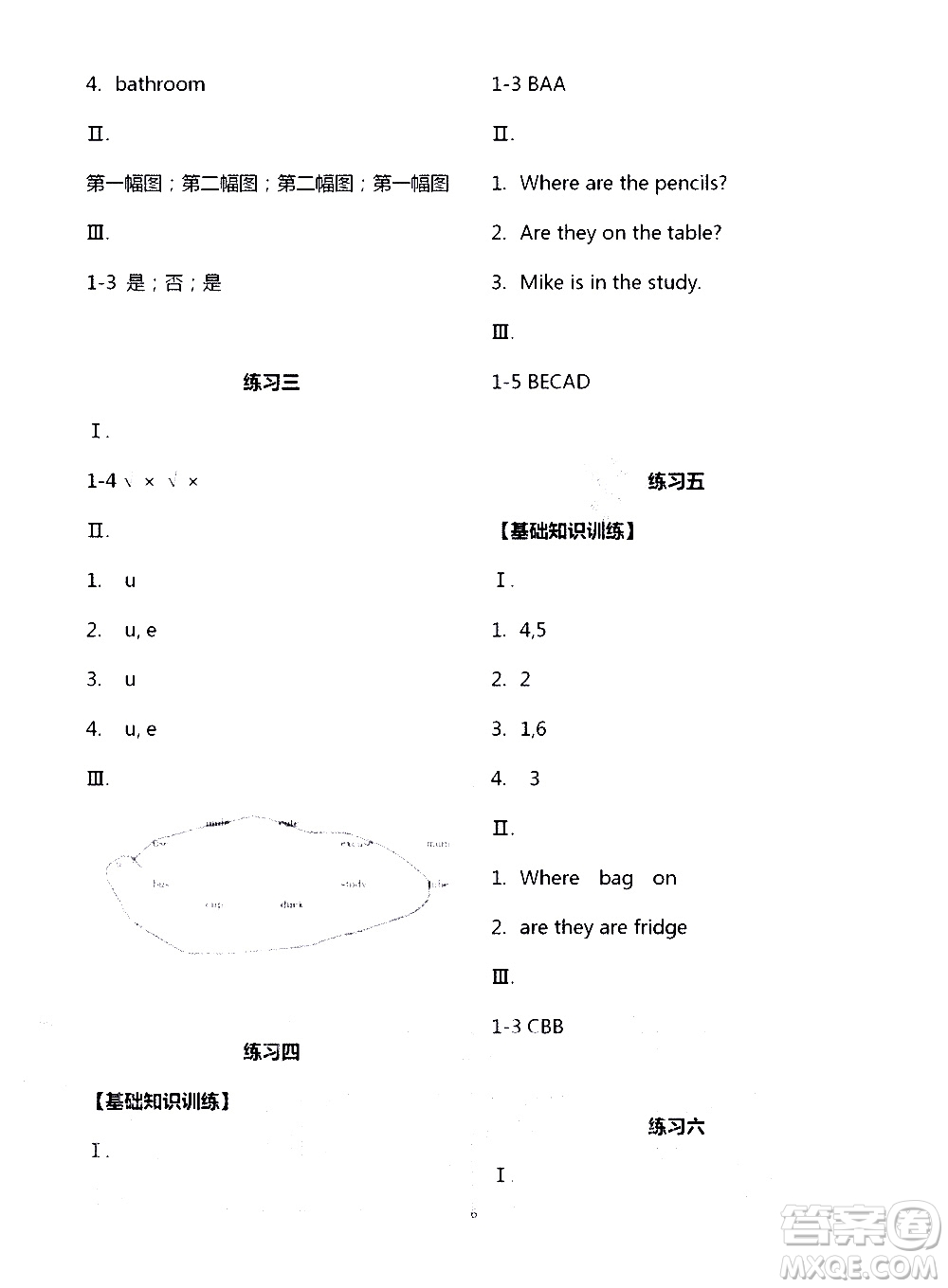 寧夏人民教育出版社2020學(xué)習(xí)之友英語(yǔ)四年級(jí)上冊(cè)人教版答案