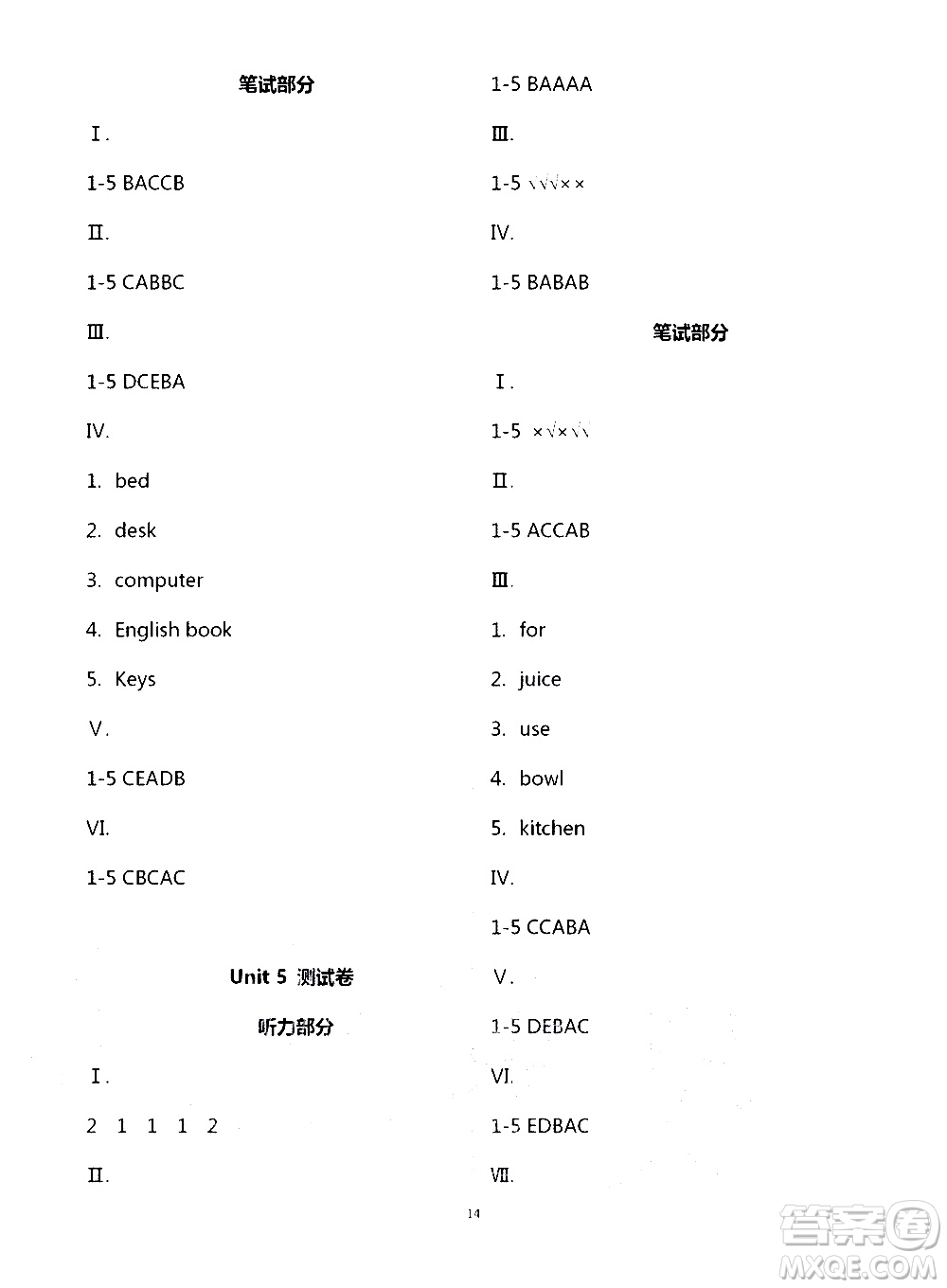 寧夏人民教育出版社2020學(xué)習(xí)之友英語(yǔ)四年級(jí)上冊(cè)人教版答案