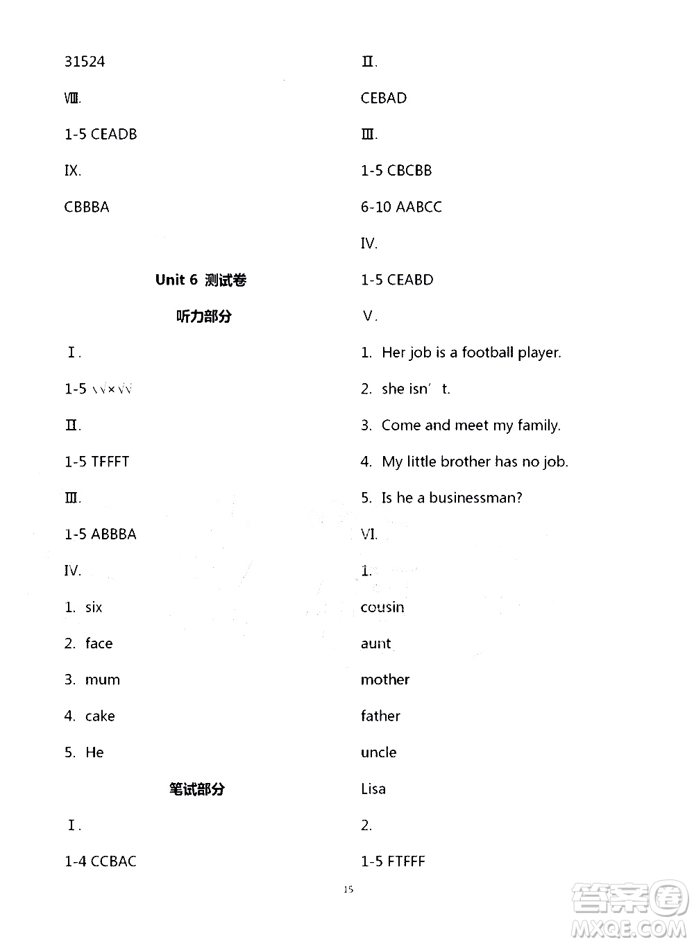 寧夏人民教育出版社2020學(xué)習(xí)之友英語(yǔ)四年級(jí)上冊(cè)人教版答案