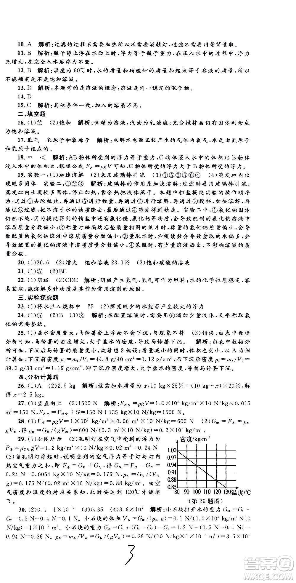 孟建平系列叢書2020名?？季砜茖W(xué)八年級上冊Z浙教版參考答案