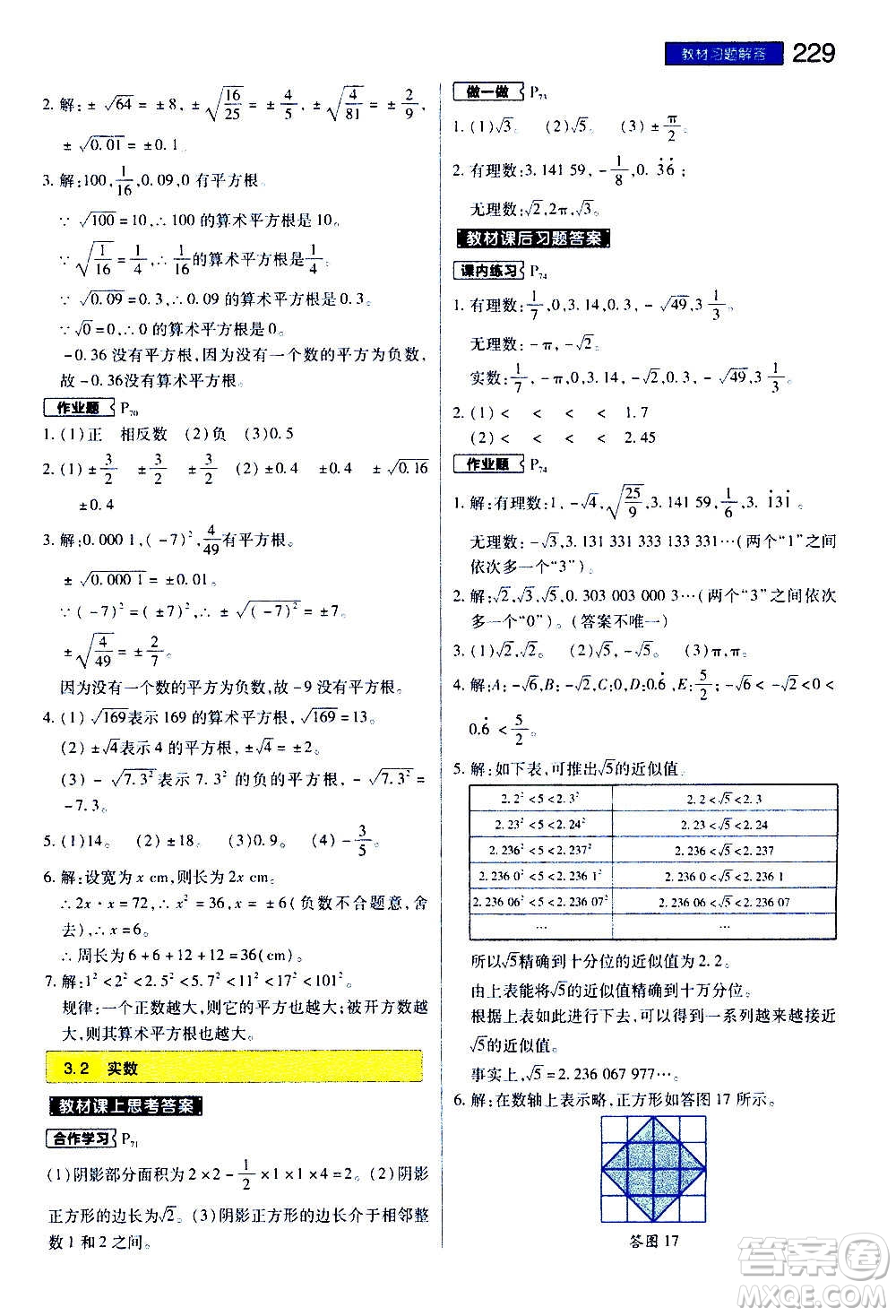 2020秋王后雄初中教材完全解讀七年級上冊數(shù)學(xué)ZJSX浙教版參考答案