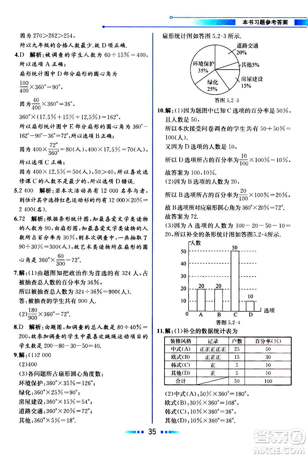 2020年教材解讀數(shù)學(xué)七年級(jí)上冊(cè)HK滬科版參考答案