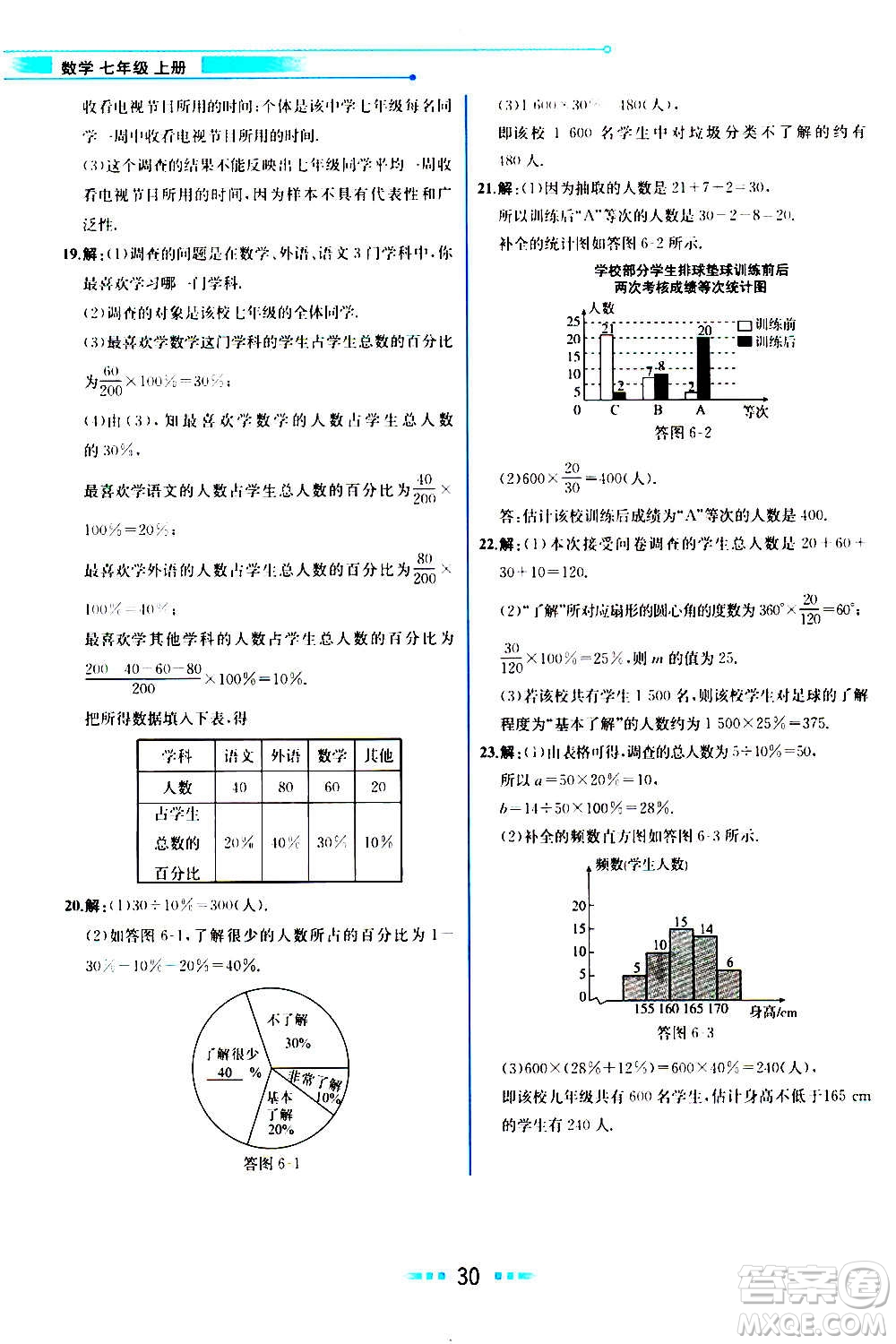 人民教育出版社2020教材解讀數(shù)學(xué)七年級上冊BS北師版答案