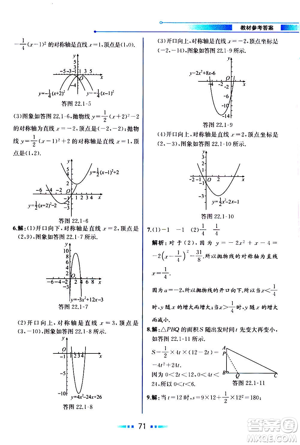 人民教育出版社2020教材解讀數(shù)學(xué)九年級上冊人教版答案