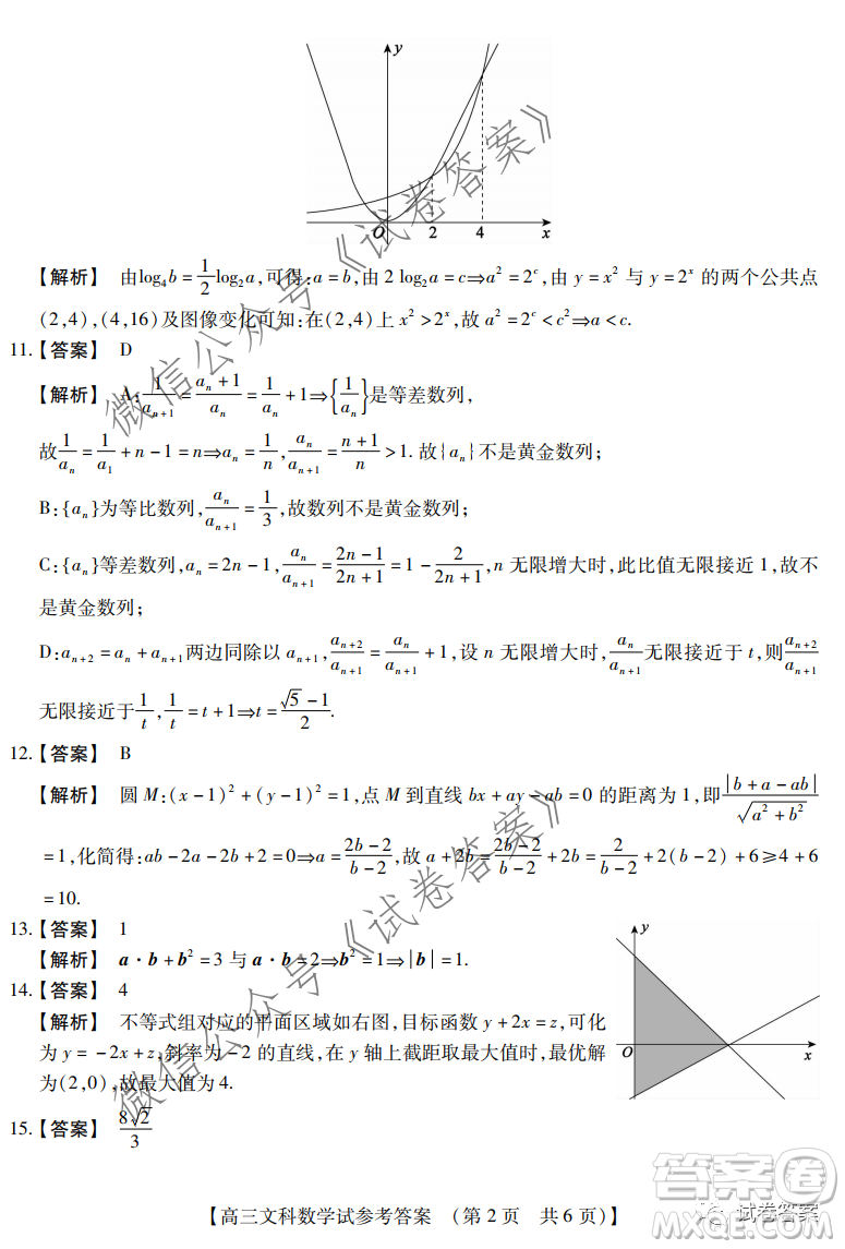 非凡吉創(chuàng)2020-2021學(xué)年高三年級12月大聯(lián)考文科數(shù)學(xué)答案