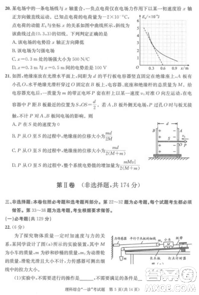 成都市2018級(jí)高中畢業(yè)班第一次診斷性檢測(cè)理科綜合試題及答案