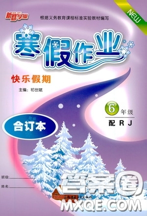 新疆青少年出版社2021新路學(xué)業(yè)寒假作業(yè)快樂(lè)假期六年級(jí)合訂本人教版答案