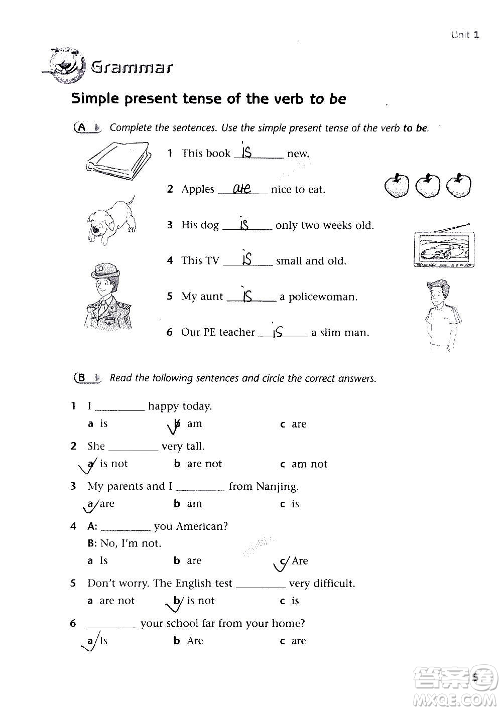 譯林出版社2020譯林英語(yǔ)初中補(bǔ)充習(xí)題七年級(jí)上冊(cè)譯林版答案