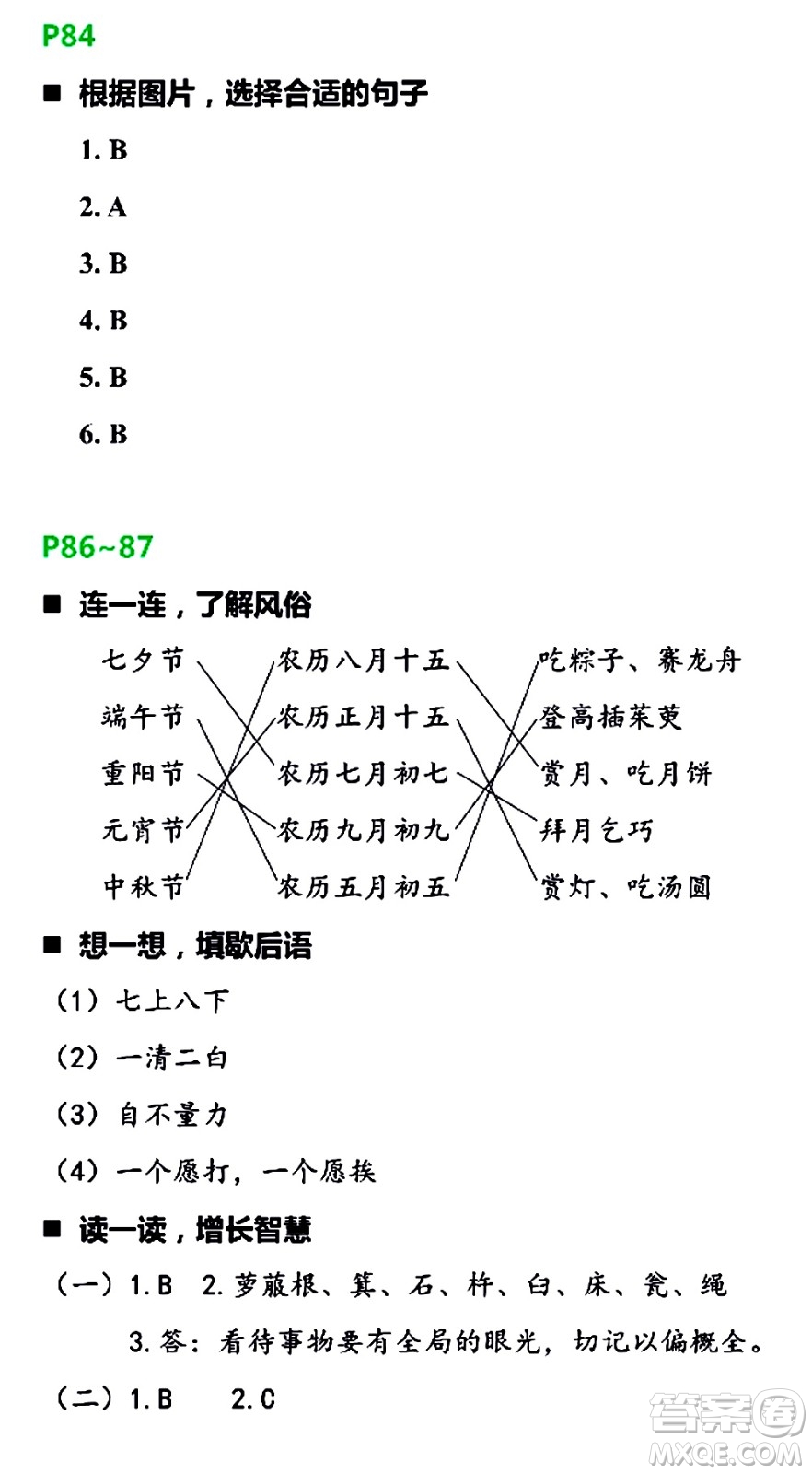 浙江教育出版社2021寒假新時空六年級B版答案