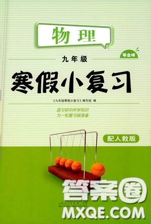 山東人民出版社2021寒假小復(fù)習(xí)九年級物理人教版答案