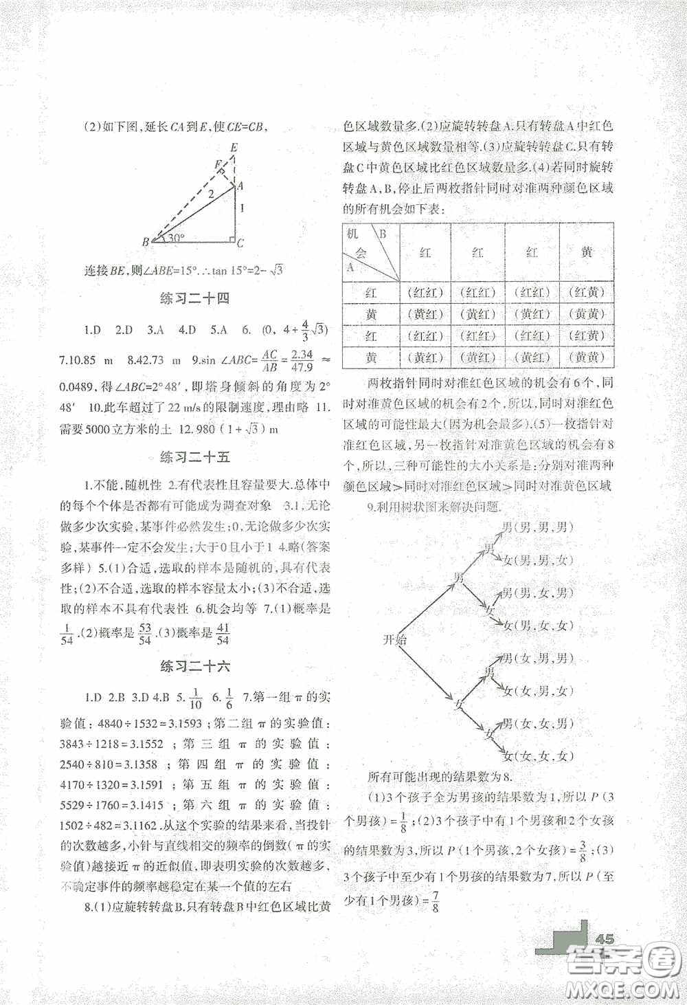 蘭州大學(xué)出版社2021寒假作業(yè)華東師大版數(shù)學(xué)答案